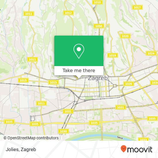 Jolies, Ilica 10000 Zagreb map