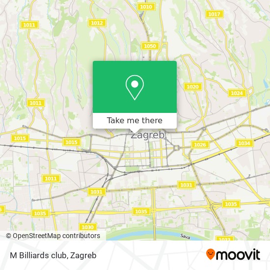 M Billiards club map