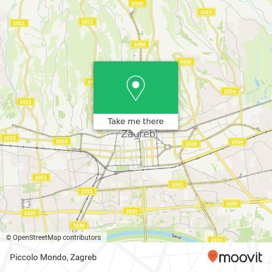 Piccolo Mondo, Ulica Ljudevita Gaja 1 10000 Zagreb map