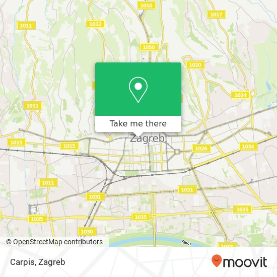 Carpis, Ilica 10000 Zagreb map
