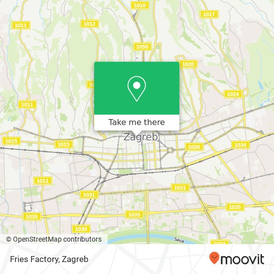 Fries Factory, Ilica 10000 Zagreb map