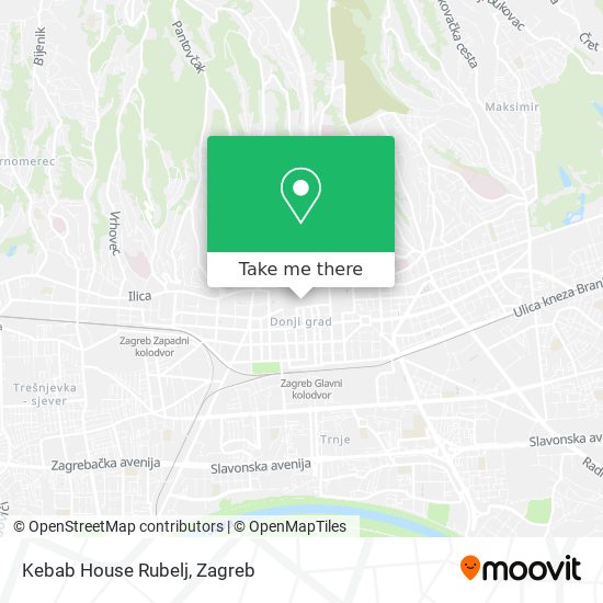 Kebab House Rubelj map