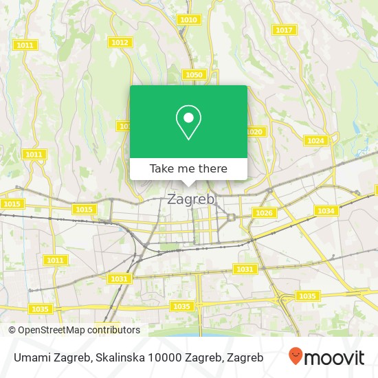 Umami Zagreb, Skalinska 10000 Zagreb map