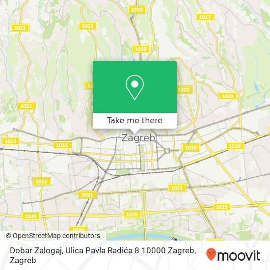 Dobar Zalogaj, Ulica Pavla Radića 8 10000 Zagreb map