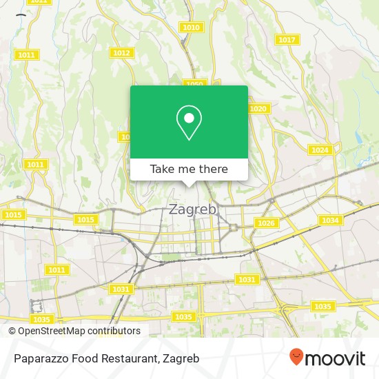 Paparazzo Food Restaurant, Tkalčićeva ulica 43 10000 Zagreb map