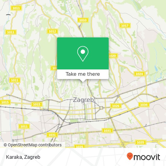 Karaka, 10000 Zagreb map