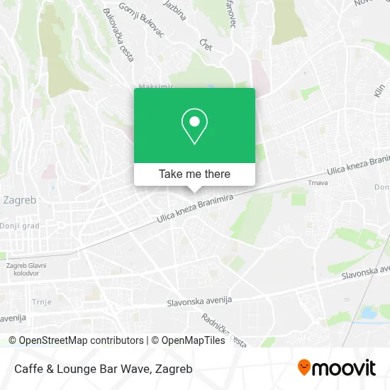 Caffe & Lounge Bar Wave map