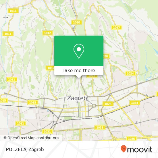 POLZELA, Nova ves 17 10000 Zagreb map