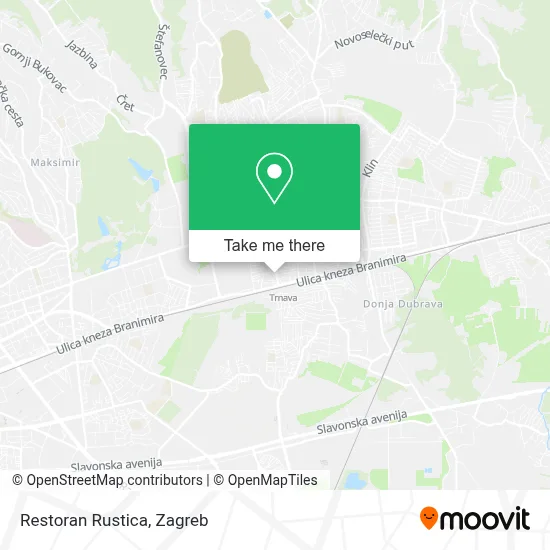 Restoran Rustica map