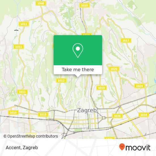 Accent, Tuškanac 10000 Zagreb map