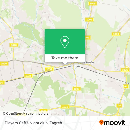 Players Caffè Night club map