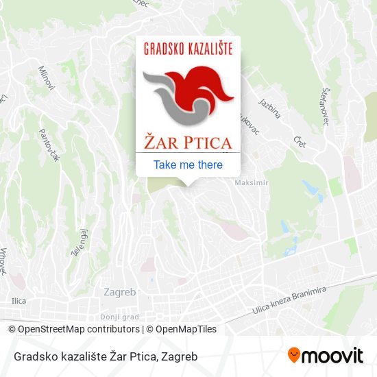 Gradsko kazalište Žar Ptica map