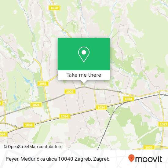 Feyer, Međurička ulica 10040 Zagreb map