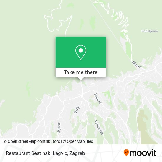 Restaurant Sestinski Lagvic map