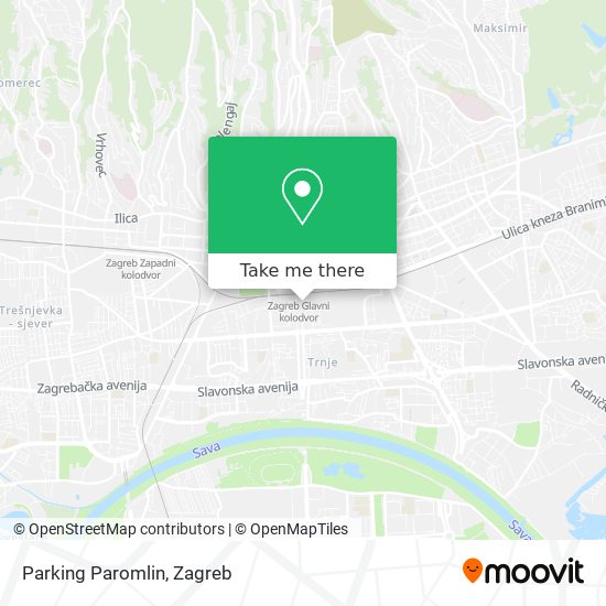 Parking Paromlin map