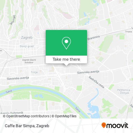 Caffe Bar Simpa map