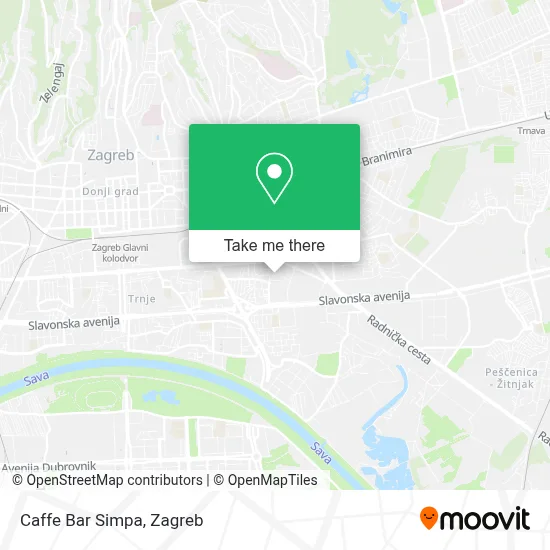 Caffe Bar Simpa map