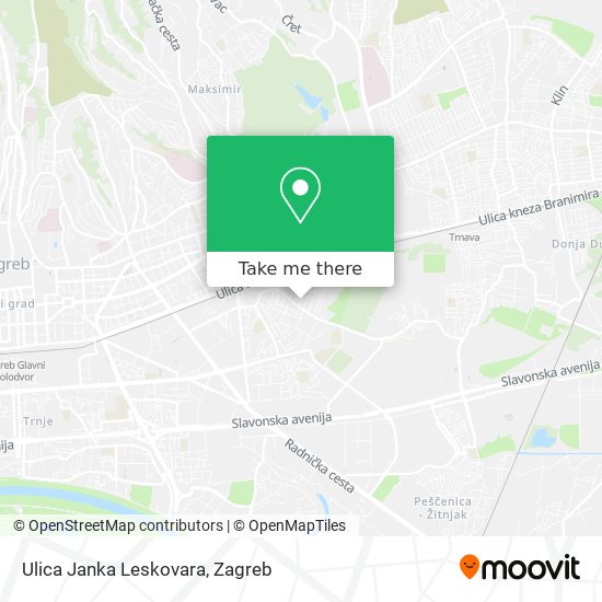 Ulica Janka Leskovara map