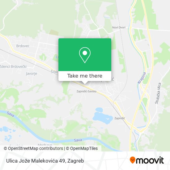 Ulica Jože Malekovića 49 map