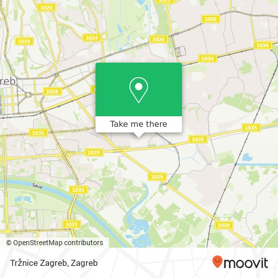 Tržnice Zagreb map