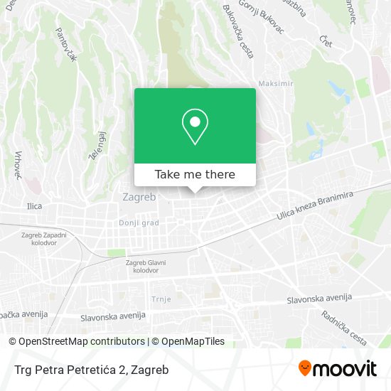 Trg Petra Petretića 2 map