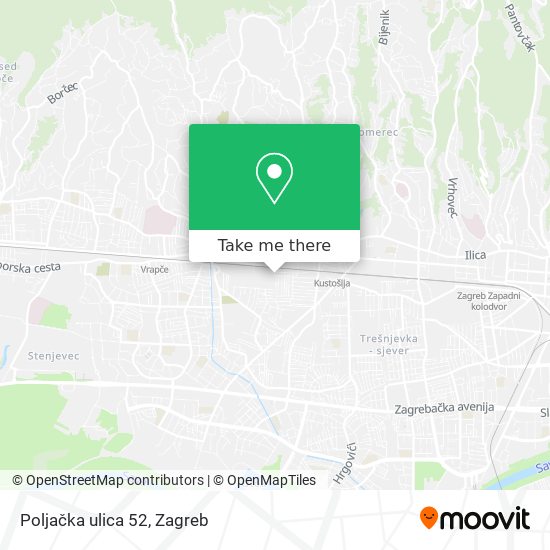 Poljačka ulica 52 map