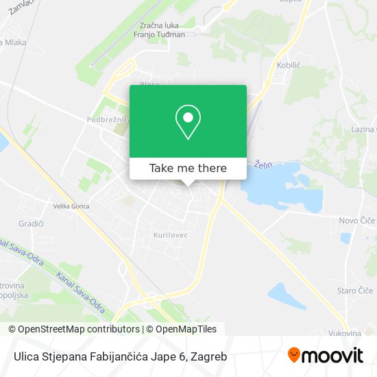 Ulica Stjepana Fabijančića Jape 6 map
