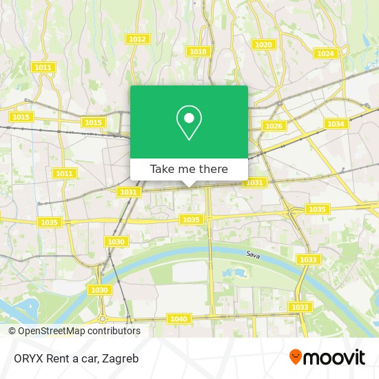 ORYX Rent a car map