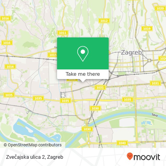 Zvečajska ulica 2 map