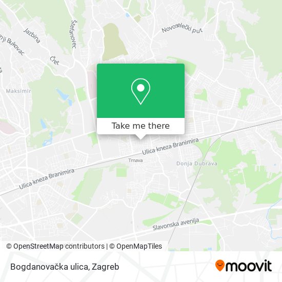 Bogdanovačka ulica map