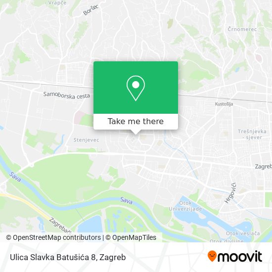 Ulica Slavka Batušića 8 map