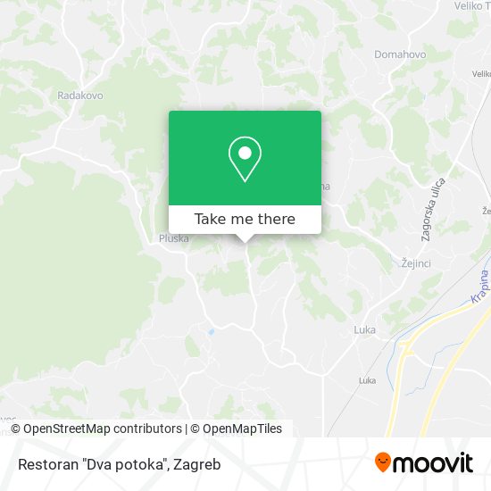 Restoran "Dva potoka" map