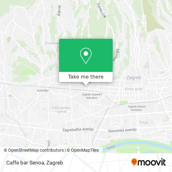 Caffe bar Senoa map