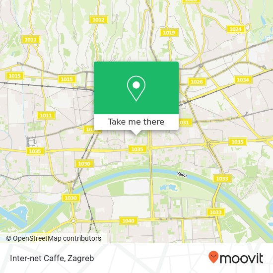 Inter-net Caffe map