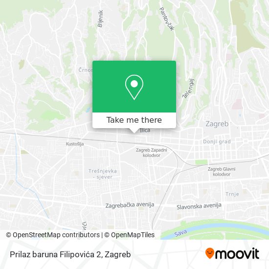 Prilaz baruna Filipovića 2 map