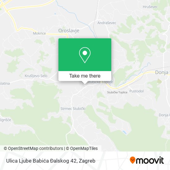 Ulica Ljube Babića Đalskog 42 map