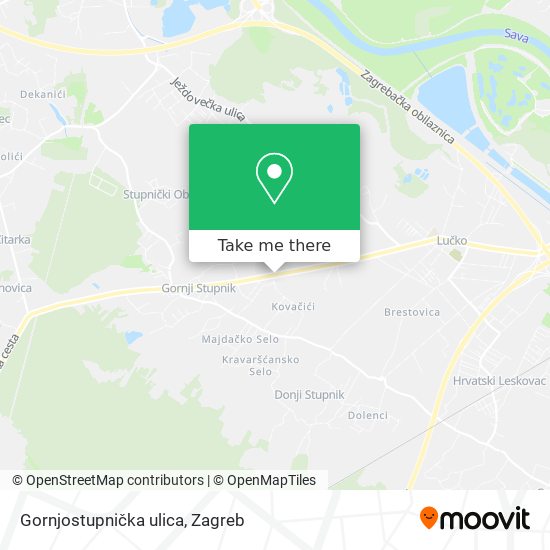 Gornjostupnička ulica map