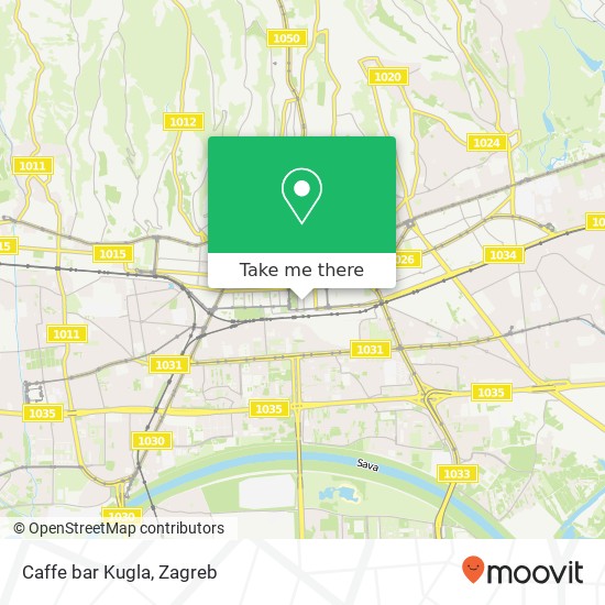 Caffe bar Kugla map