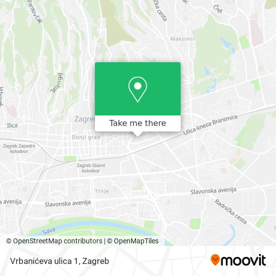 Vrbanićeva ulica 1 map
