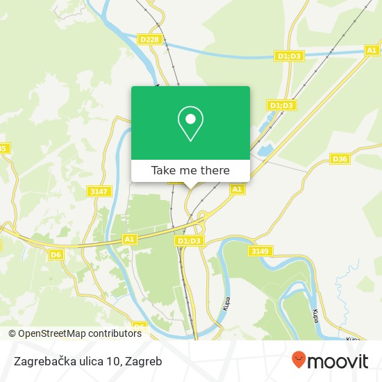 Zagrebačka ulica 10 map