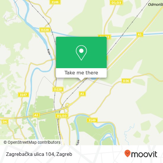 Zagrebačka ulica 104 map