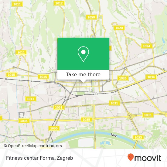 Fitness centar Forma map