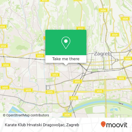 Karate Klub Hrvatski Dragovoljac map