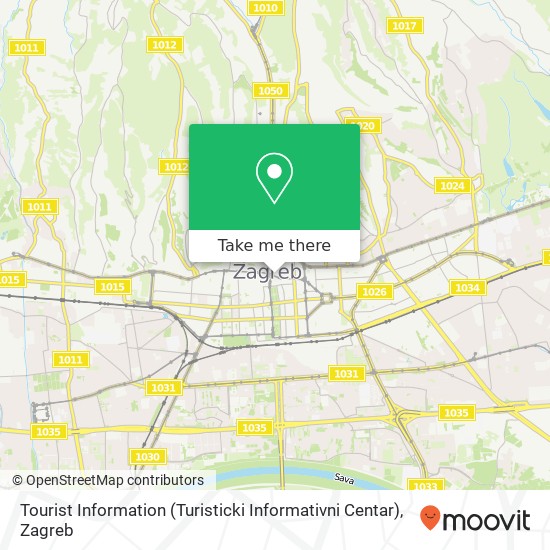 Tourist Information (Turisticki Informativni Centar) map