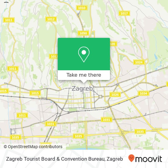Zagreb Tourist Board & Convention Bureau map