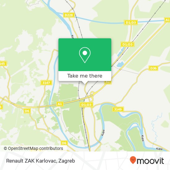 Renault ZAK Karlovac map