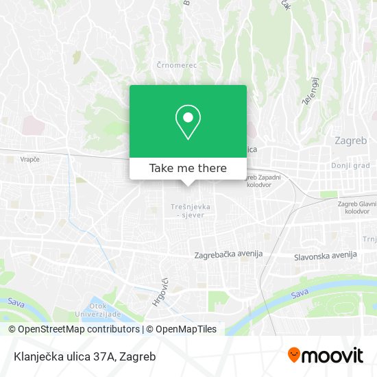 Klanječka ulica 37A map