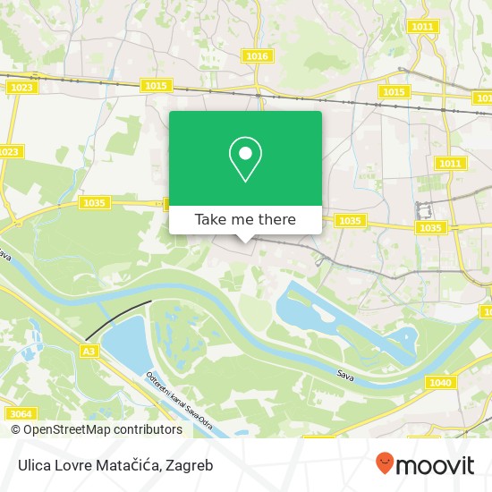 Ulica Lovre Matačića map