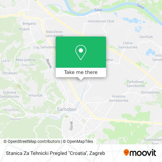 Stanica Za Tehnicki Pregled "Croatia" map