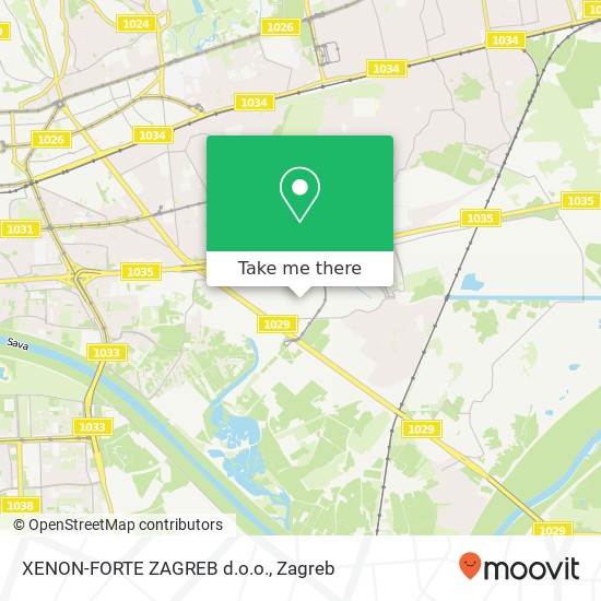 XENON-FORTE ZAGREB d.o.o. map